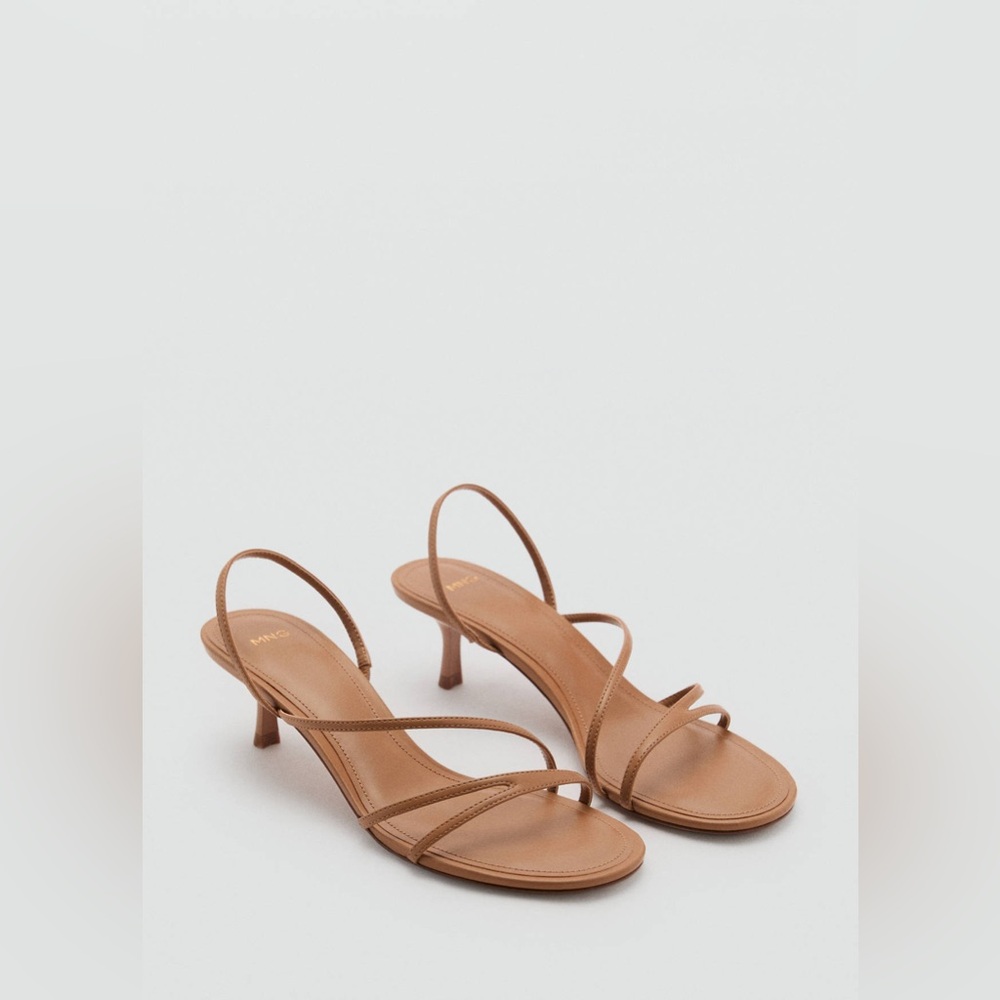 NIB MANGO Strappy Heeled Shoes